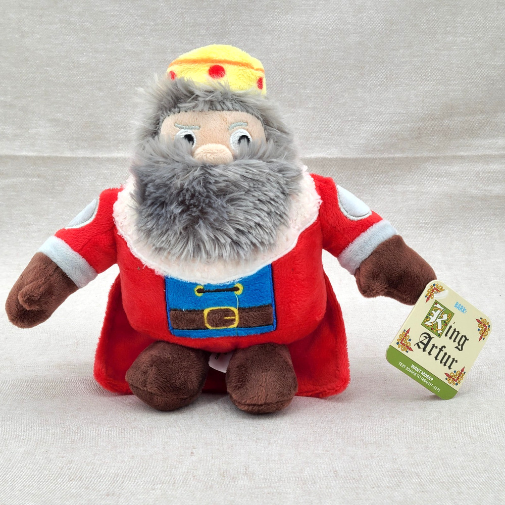 Bark King Arfur Dog Toy Giggles & Crinkles Knights of The Hound Table NWT Arthur